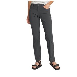 Eddie Bauer•Charcoal Straight Leg Roll Up Nylon Pants